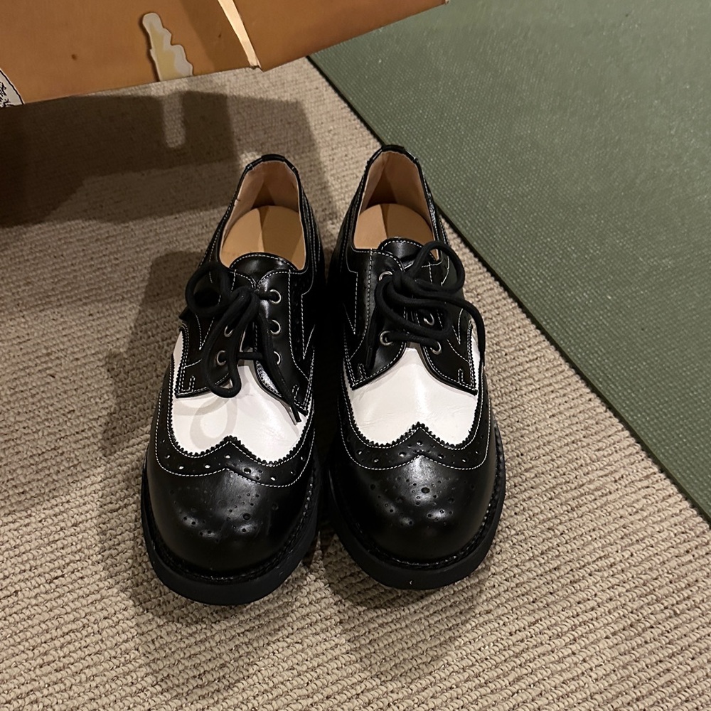John Fluevog Classic Black and White Shoes